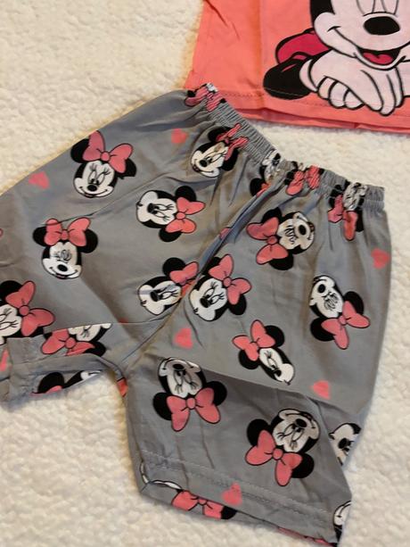 Dvojdielny bavlnený set minnie mouse, 86 / 92