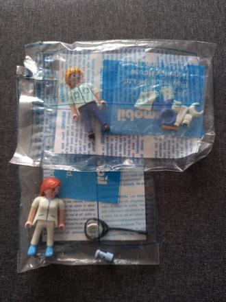 Zdravotníci figúrky playmobil 2 ks s rúškom, 