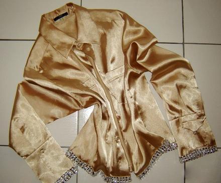 Zlatista bluzka s flitrami, 34