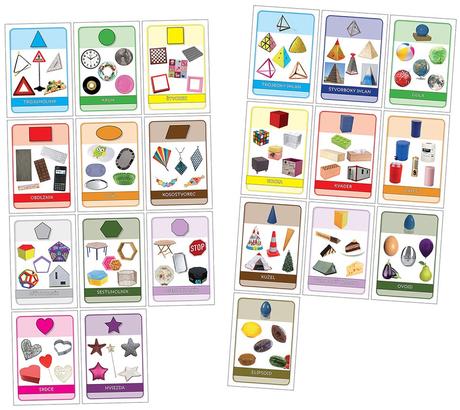 Pdf karty geometrické tvary a telesá,