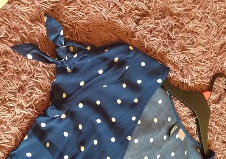 Tenké bodkované šaty, h&m,42