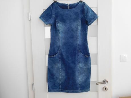 Šaty riflové, m , pružné, m