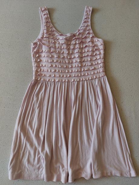 Dievčenské ružové šaty, h&m,146