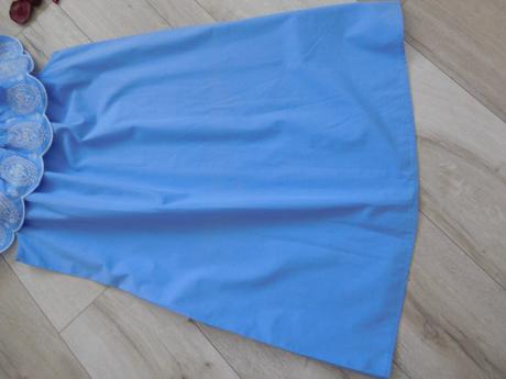 Šaty bavlnené s krajkou 36/38v,, 36