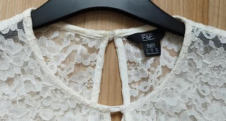 Čipkovaná blúzka f&f 34, f&f,34