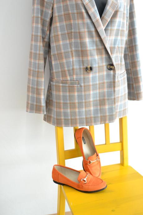 Oranžové mokasíny 36, 36