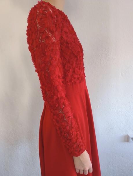 Červené spoločenské šat, orsay,s