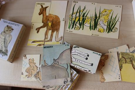 Vintage puzzle kvarteto,