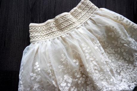 Čipkovaná sukňa, elegantná v. 128-134, 140