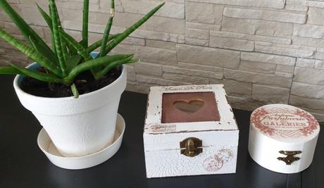 Drevene krabicky vo vintage style,