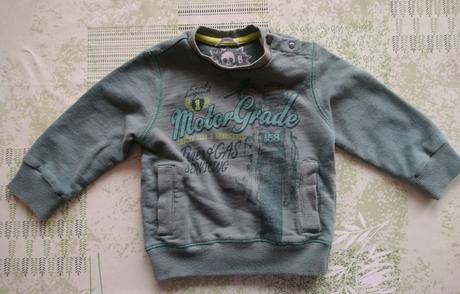 Zelená mikina s motívom, sarabanda, 74-80 cm, 80