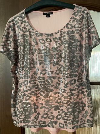 Tričko s flitrami, amisu,s