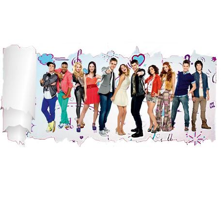 3d nálepka na stenu violetta a jej priatelia,