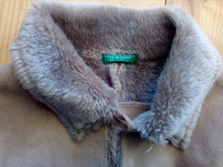 Kožušinový kabátik, benetton,116