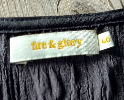 Čierne šaty fire & glory, 40