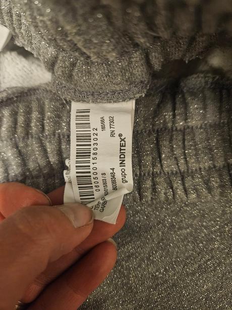 Viralne teplaky zara so striebornou nitou, zara,s