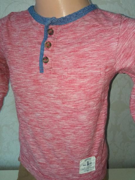 Chlapčenské tričko s roll-up rukávom h&m (92), h&m,92