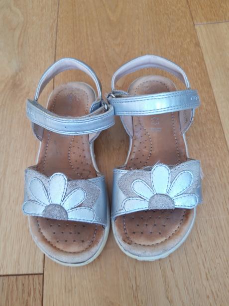 Sandálky geox strieborné, geox,28