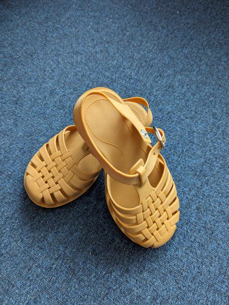 Gumené sandálky k vode oranzove, 26