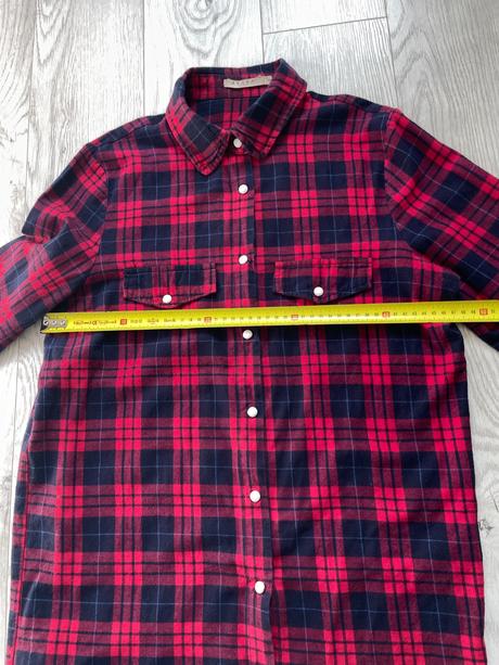 Károvaná dlhšia košeľa, m