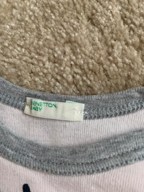 Body s dlhým rukávom benetton 2ks, veľkosť 56, benetton,56