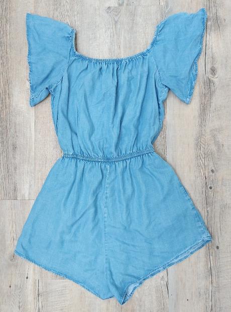 Denimový letný overal, bershka,m