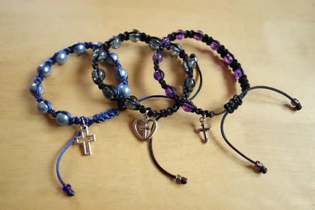 Ruženec desiatok - náramok, 