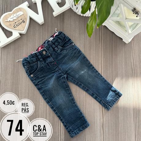 Džínsy, c&a,74