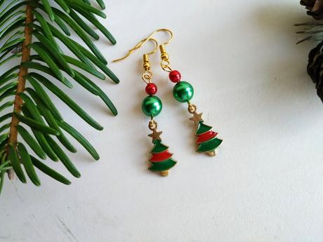 Vianočné náušnice,