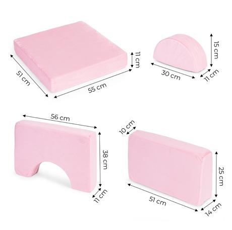 Modulárne kreslo pre deti, 8 častí, 