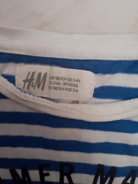 Letné tričko, h&m,98