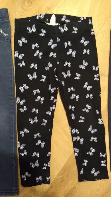 3x tmavomodre dzeginky tomtailor h&m+pulovrik, h&m,104