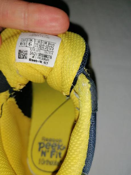 Kožené topánky reebok 22,5, reebok,22