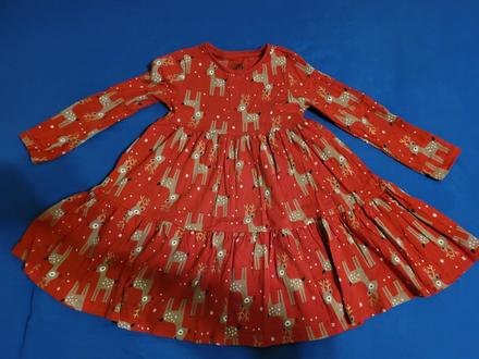 Vianocne šaty 6-7rokov f&f, f&f,122