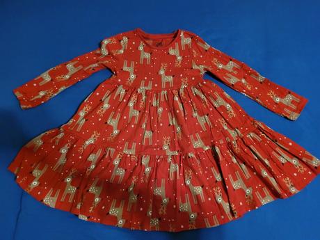 Vianocne šaty 6-7rokov f&f, f&f,122