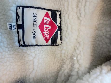 Frajerský zateplený kabátik- svetlošedý 128, lee cooper,128