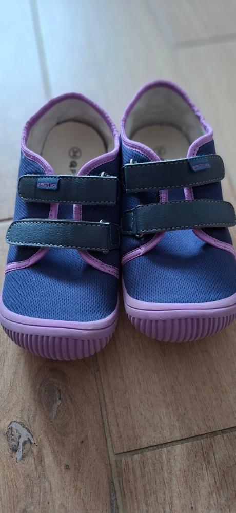 Prezúvky plátenky barefoot, protetika,34