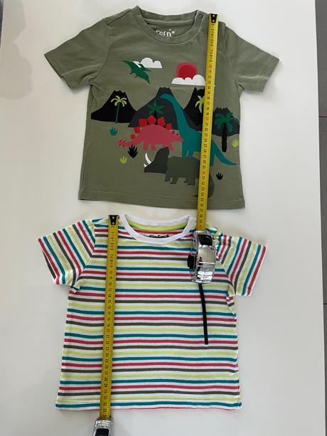 2x tričko dinosaurus, zn. f&f, v. 92, f&f,92