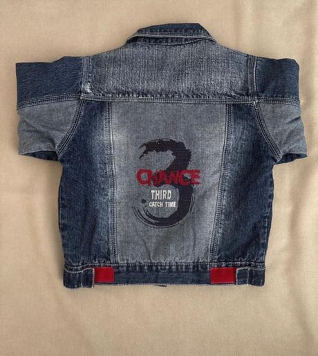 Chlapčenská riflová bunda - zateplená, 104