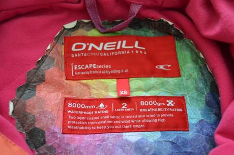 Pestrofarebná lyžiarska snowboardová bunda o'neill, o'neill,s