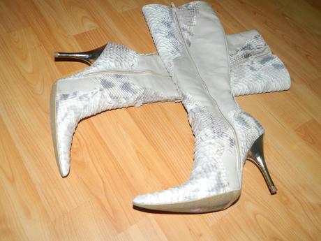 Čižmy imitacia hadej kože, 37