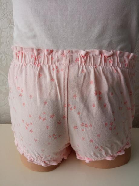 Dievčenské bavlnené šortky s volánikmi f&f, f&f,80