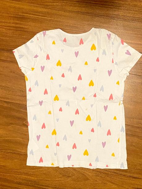 Srdiečkové tričko 152-156 cm, 152