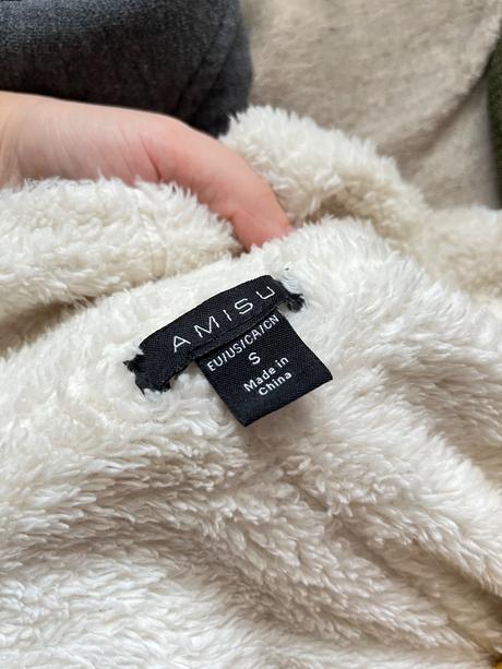 Dámska teplá mikina kardigán s kožušinovym podšiti, new yorker,s