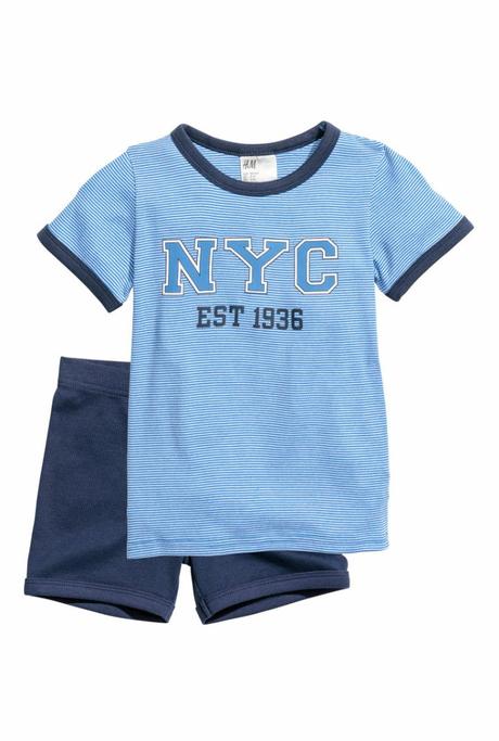 Pyzamko h&m 122/128 len vyprate, h&m,122