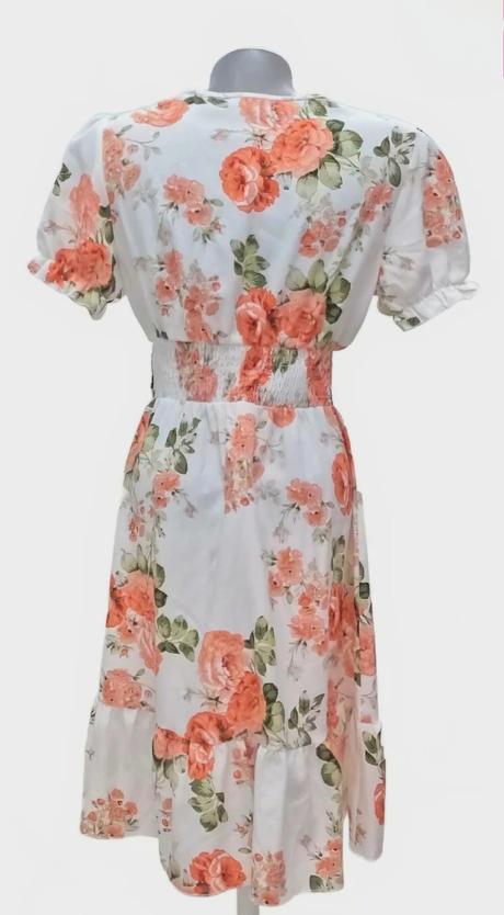 Kvietkované šaty, s