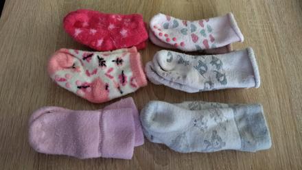 6x hrubé ponožky cca 15-17, 17