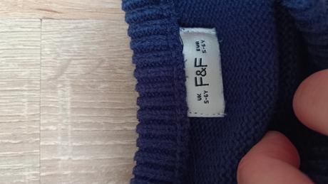 Koníkové pletené saty, f&f,116