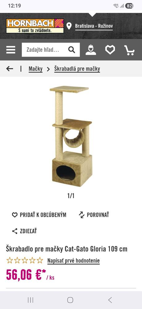 Škrabadlo pre mačky,