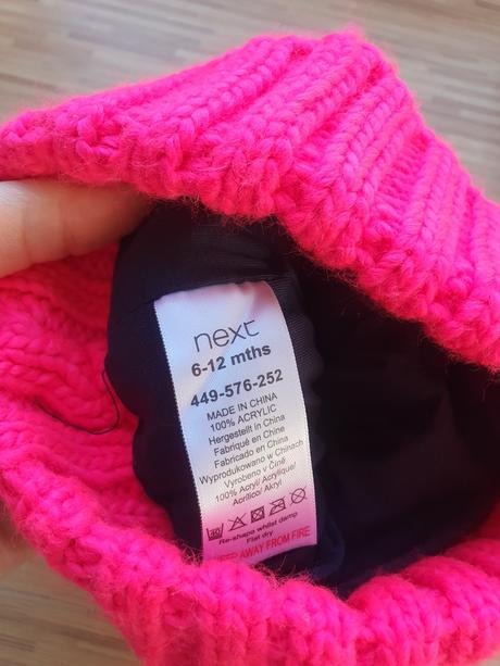 Ziariva podsita ciapka 6-12mes., next,74